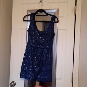 Love Reign Small sequined blue dress